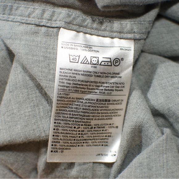 Banana Republic Button Down Shirt Mens Large Lightweight Flannel Long Sleeve - Picture 4 of 4